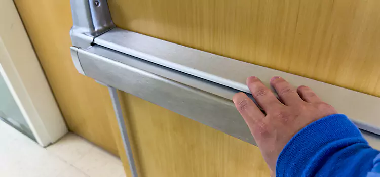 Installing a Push Bar on a Door South Bend
